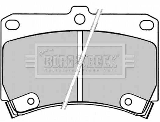 BORG & BECK Комплект тормозных колодок, дисковый тормоз BBP1520